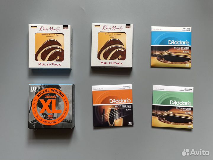 Струны для гитары D'Addario, dean markley