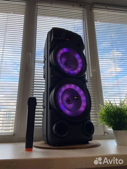 Блютуз колонка Мощная 400W Караоке колонка