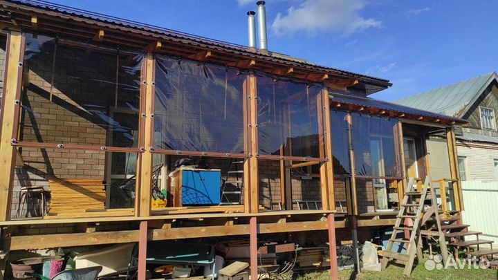 Мягкие окна для беседки