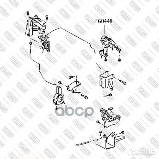 Сайлентблок рычага перед прав toyota Coroll