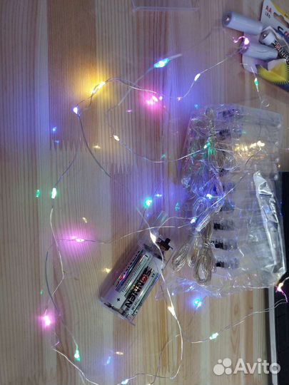Светодиодная нить, проволока гирлянда
