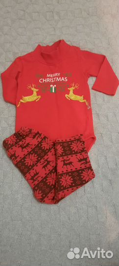 Костюм детский новогодний утеплённы 6-9 мес