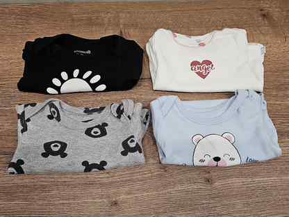 Набор бодиков с длинным рукавом на девочку 68, Волгоград