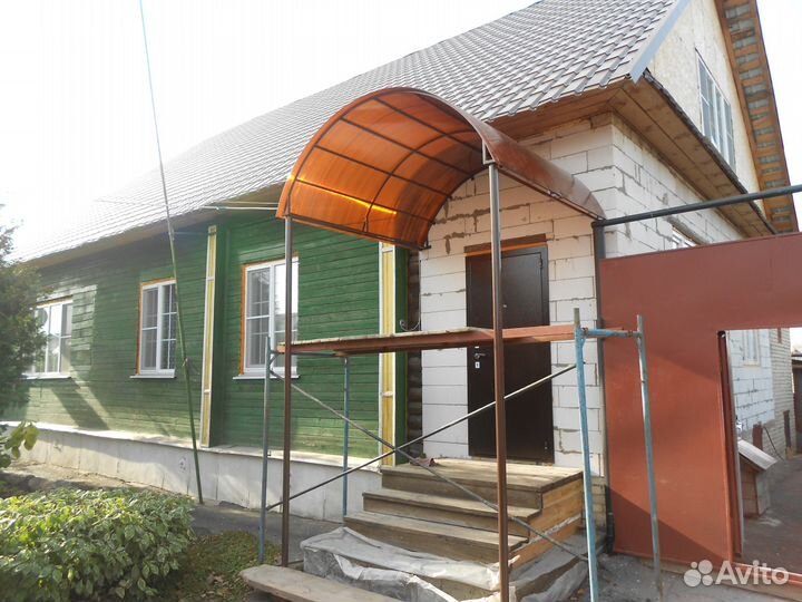 Навесы, козырьки, под авто, над дверью, над окном