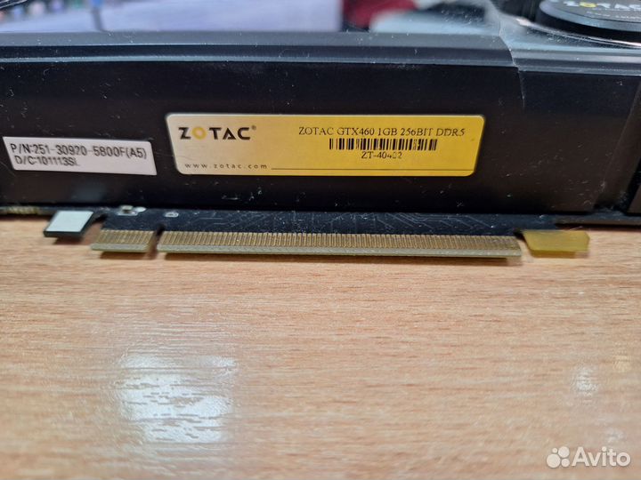 Видеокарта Zоtас gтх460 1Gb 236Вit DDR5