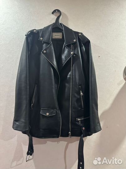 Куртка кожаная Stradivarius