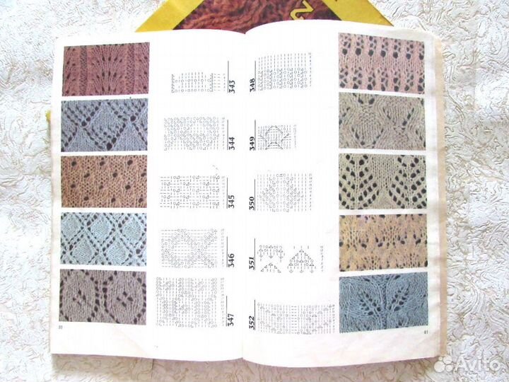 Книга по вязанию 800 узоров в 2-х томах, 1991 год