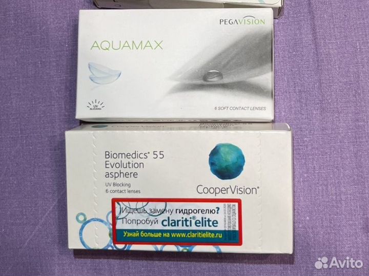 Линзы контактные -4