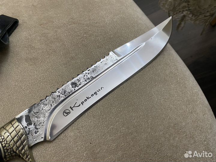 Новый Нож кованный крокодил Кизляр