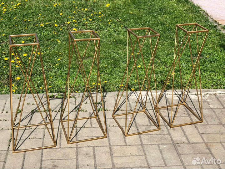 Арка ромб для регистрации,стойки для цветов