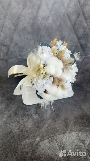 Букет из сухоцветов свадебный букет