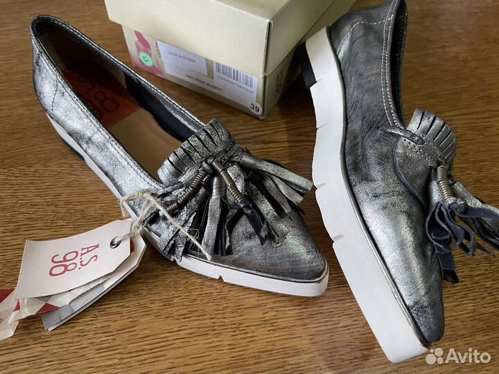 Туфли мокасины женские р.40 A.S.98 новые