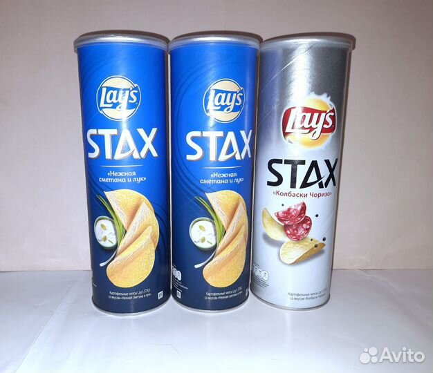 Баночки из-под чипсов 6 штук