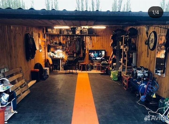 Пвх плитка для автосервиса