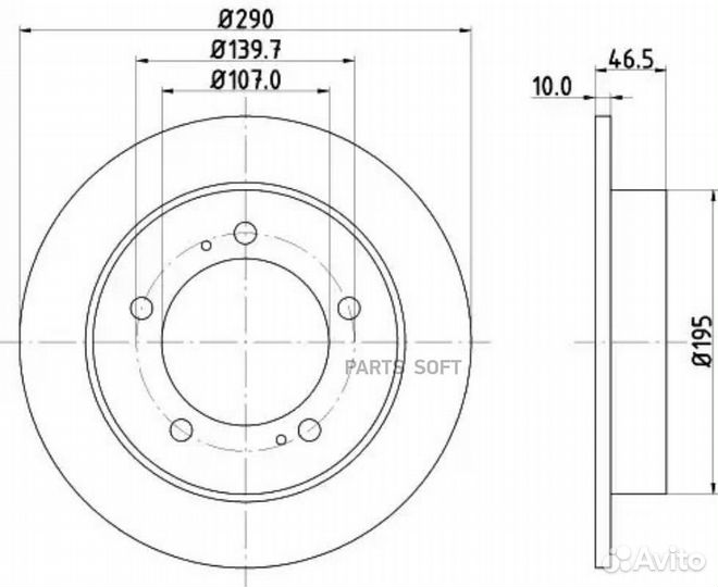 Nisshinbo ND9003K Тормозной диск