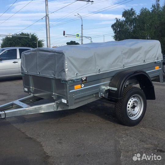 Прицеп сст-7132-02 2,4х1,2 оцинкованный, низ. тент