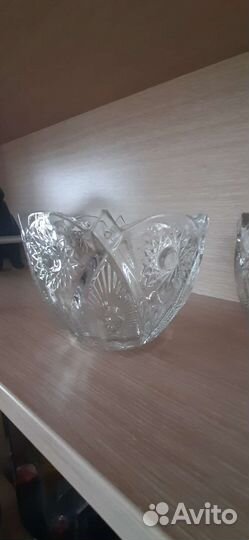 Ваза хрустальная