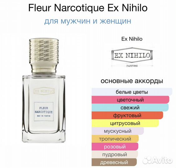 Парфюмерная вода Fleur Narcotique Ex Nihilo