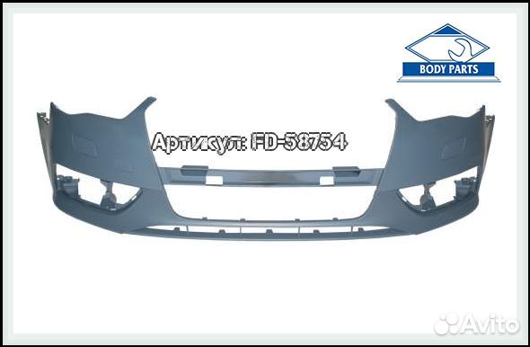 Передний бампер с отверстиями Audi A3 8V