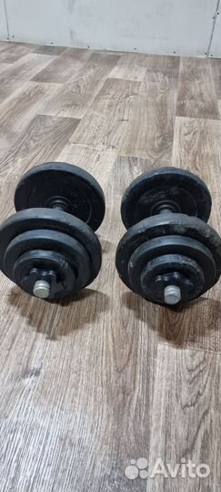 Гантели разборные обрезиненные 10 кг