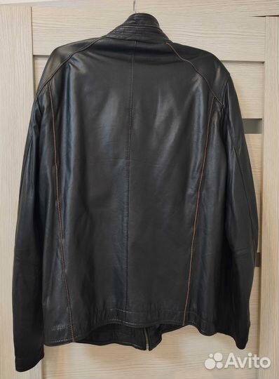 Куртка кожаная мужская размер 52