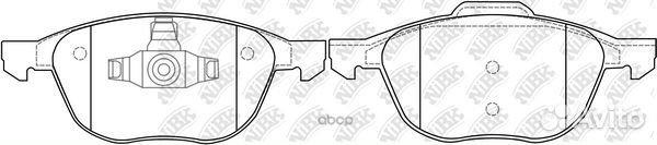 Колодки тормозные передние ford focus II 04/II