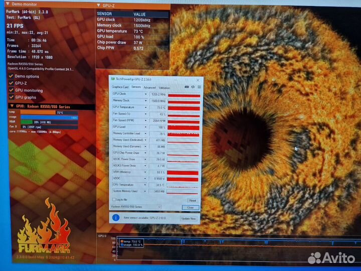 Видеокарта Sapphire AMD Radeon RX 550 pulse OC 204