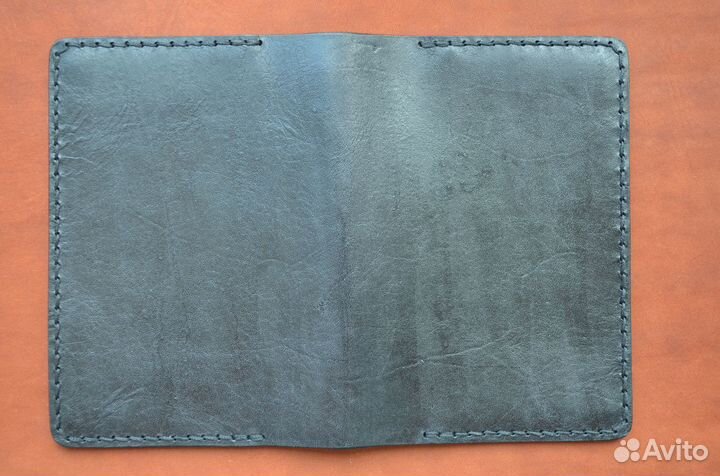 Обложка на паспорт, ручной работы из кожи кс