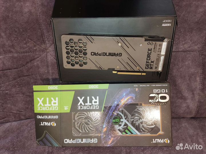 Видеокарта Palit rtx 3080 gamingpro oc 10g