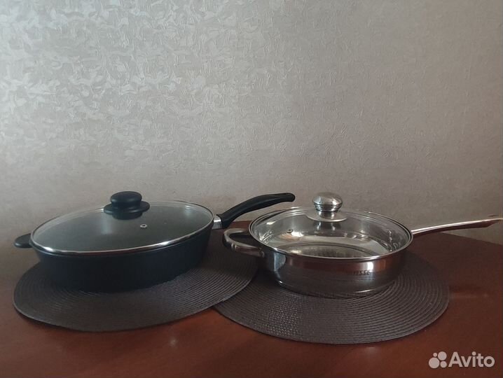 Сковорода vitesse и polaris с крышками
