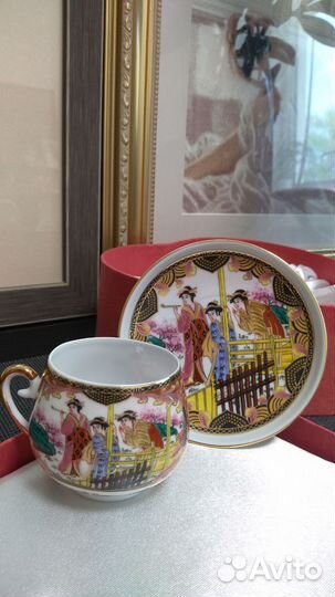 Чашки кофейная пара фарфор