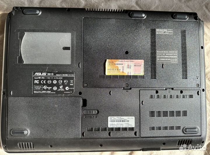 Ноутбук asus X61S