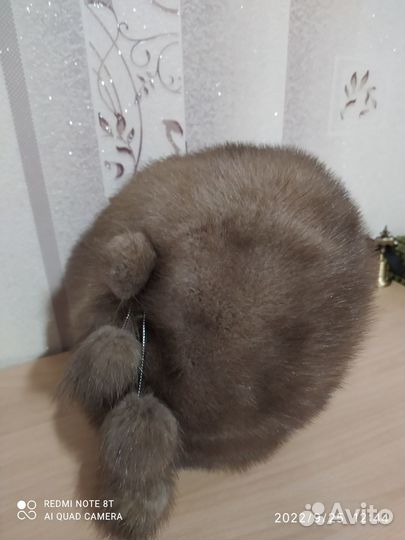 Берет женский норковый