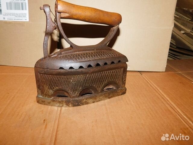 Антикварный,Редкий, угольный утюг зиф СССР нэп