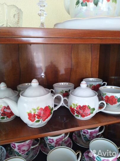 Чайный сервиз, 6 персон, СССР, Космос