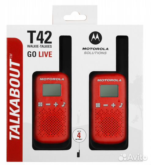 Рация Motorola Talkabout T42 Red Комплект новый