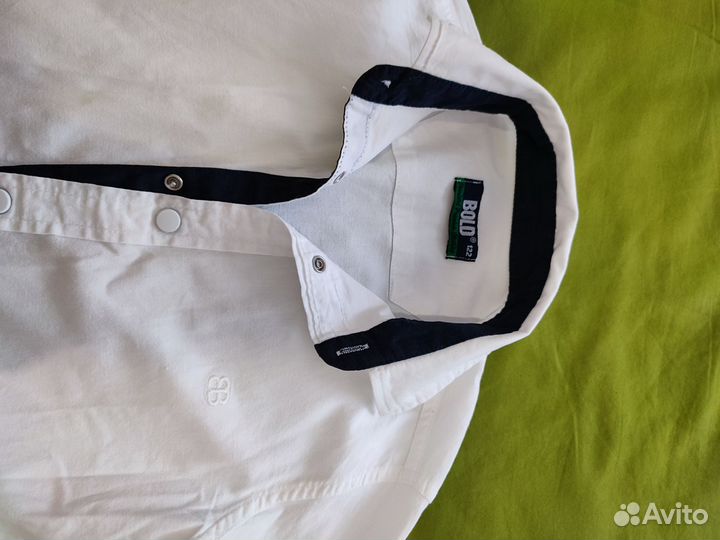 Рубашка белая на мальчика 122