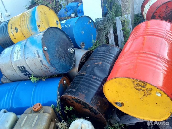 Бочки 220л для сжигание мусора и под воду