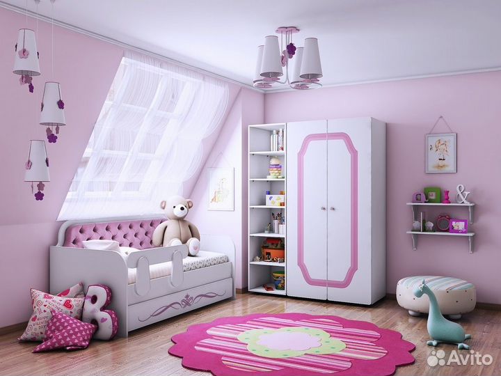 Детская кровать от 3 лет с бортиками