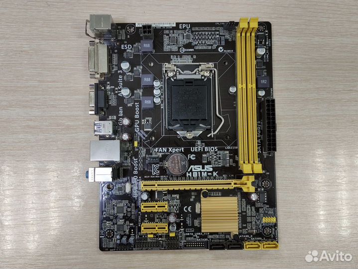 Материнская плата asus H81M-K, s 1150