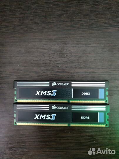 Оперативная память corsair XMS3 DDR-3 2x4GB (8GB