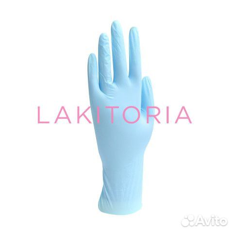 Перчатки одноразовые nitrile 50 пар blue L