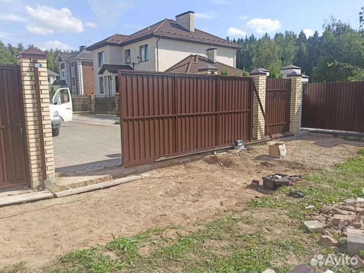 Откатные ворота под ключ