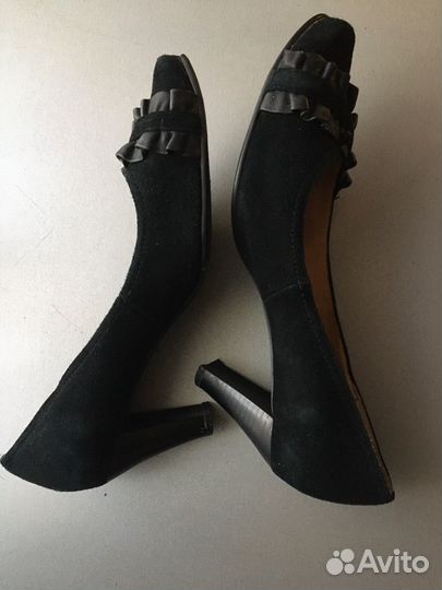 Туфли женские замшевые