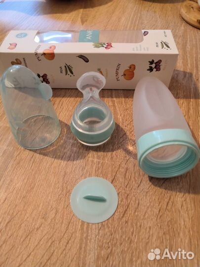 Силиконовая ложка-бутылочка anae новая