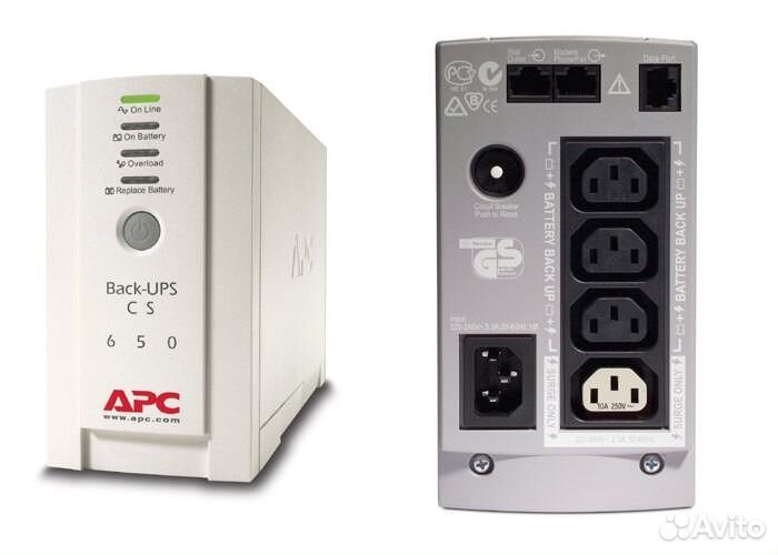 Ибп APC Back-UPS CS bk650ei, 650вa