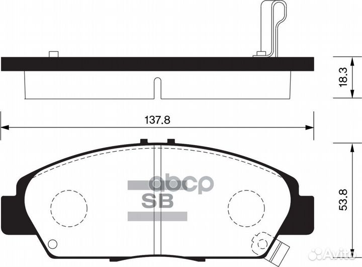 SP1431 Колодки тормозные honda accord/prelude 9