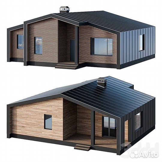 Каркасный дом Barnhouse 6,7х8,5