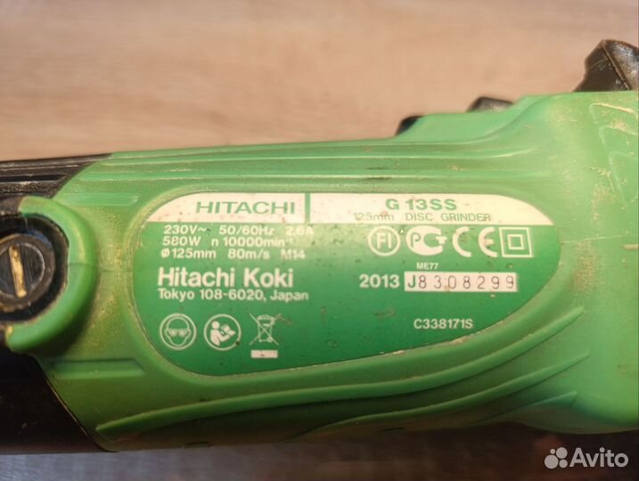 Ушм Hitachi G13SS 125 мм 2013 год Оригинал