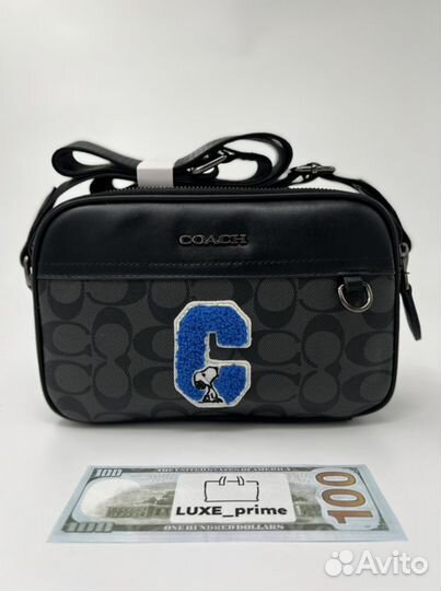 Сумка coach мужская на плечо